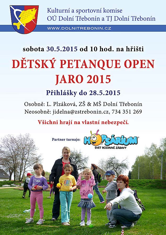Jarní Dětský Třebonín Petangue Open 30.5.2015
