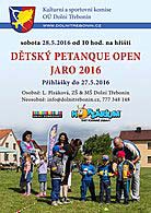 Jarní Dětský Třebonín Petangue Open 2016