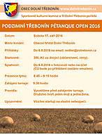 Podzimní Třebonín Petangue Open 2016