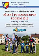 Podzimní Dětský Třebonín Petangue Open 2016