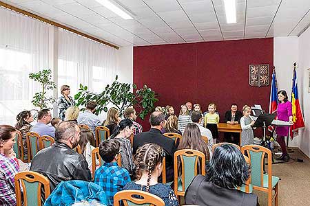 Vítání občánků v obci Dolní Třebonín 25.11.2017, foto: Lubor Mrázek