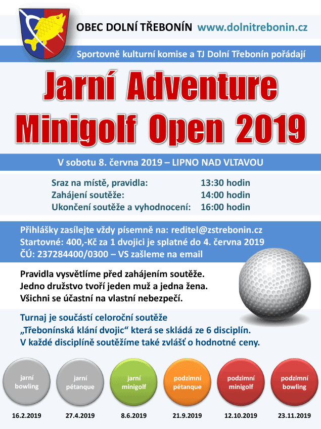Jarní adventure minigolf 8.6.2019