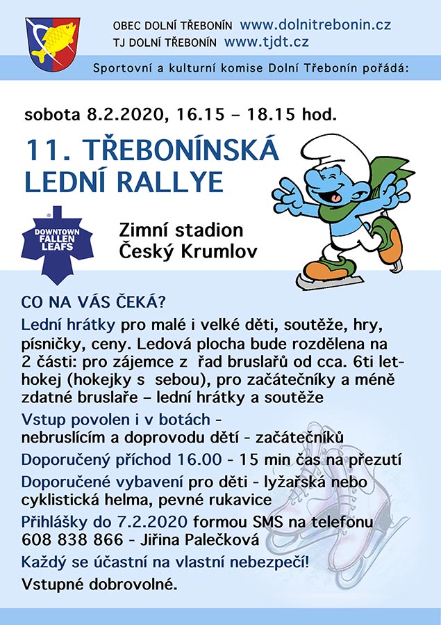 11. Třebonínská lední rallye 8.2.2020