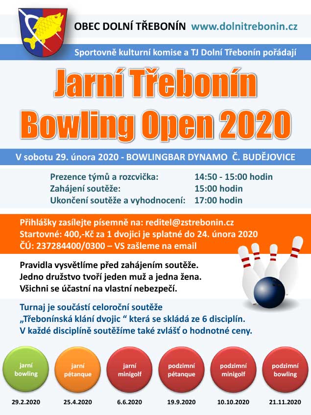 Jarní Třebonín Bowling Open 29.22020