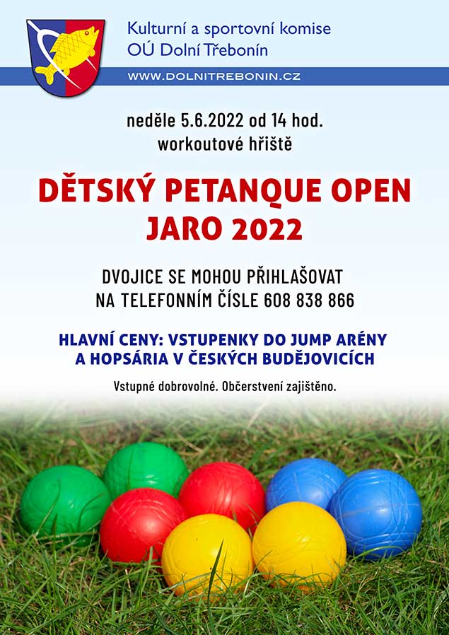 Jarní Dětský Třebonín Petangue Open 5. 6. 2022
