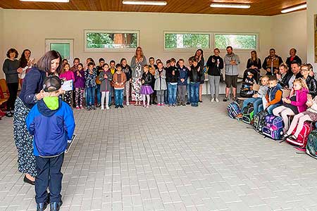Zahájení školního roku v ZŠ a MŠ Dolní Třebonín 1. září 2022, Foto: Lubor Mrázek