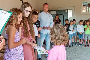 Zahájení školního roku v ZŠ Dolní Třebonín 2. 9. 2024, foto: Lubor Mrázek