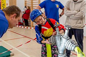 Závody TFA dětí pro mladé hasiče, SKC Dolní Třebonín 23. 11. 2024, foto: Lubor Mrázek