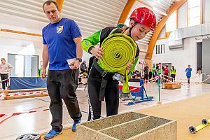 Závody TFA dětí pro mladé hasiče, SKC Dolní Třebonín 23. 11. 2024, foto: Lubor Mrázek