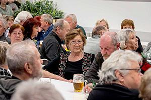 Setkání důchodců, restaurace SKC Dolní Třebonín 13. března 2025, foto: Lubor Mrázek