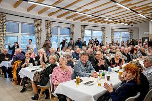 Setkání důchodců, restaurace SKC Dolní Třebonín 13. března 2025, foto: Lubor Mrázek