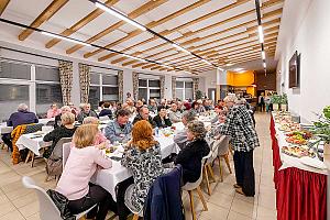 Setkání důchodců, restaurace SKC Dolní Třebonín 13. března 2025, foto: Lubor Mrázek