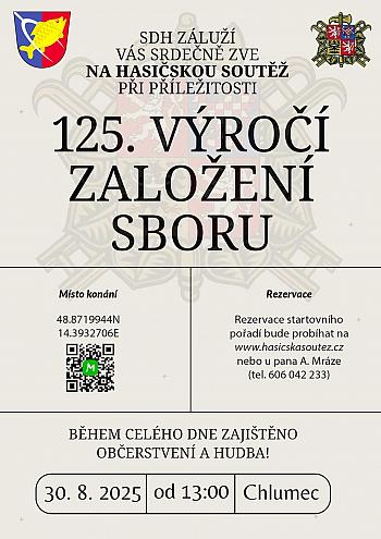 Hasičská soutěž u příležitosti 125. výročí založení sboru