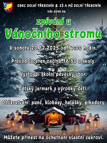 Zpívání u vánočního stromu 2025