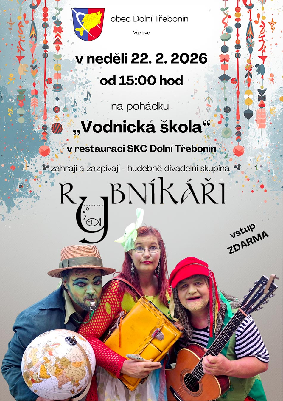 „Vodnická škola" pohádka v&nbsp;restauraci SKC Dolní&nbsp;Třebonín 22. 2. 2026