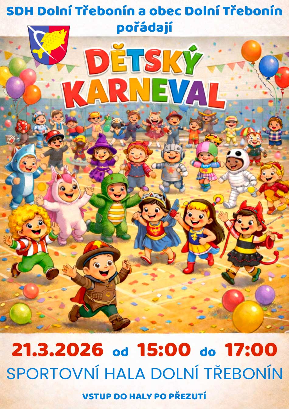 Dětský karneval 21. 3. 2026