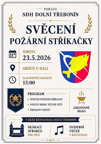 Svěcení požární stříkačky