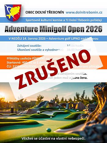 Adventure Minigolf Open 2026 - ZRUŠENO