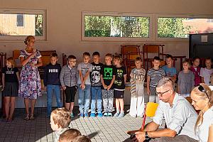 Zahájení školního roku v ZŠ Dolní Třebonín 1. 9. 2026, foto: Lubor Mrázek