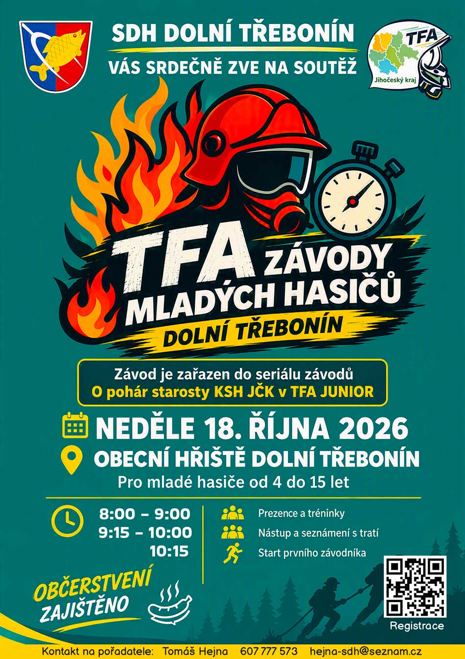 Krajská liga TFA mladých hasičů 18. 10. 2026