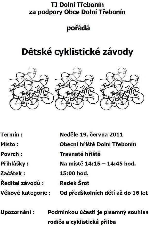 Dětské cyklistické závody 19.6.2011