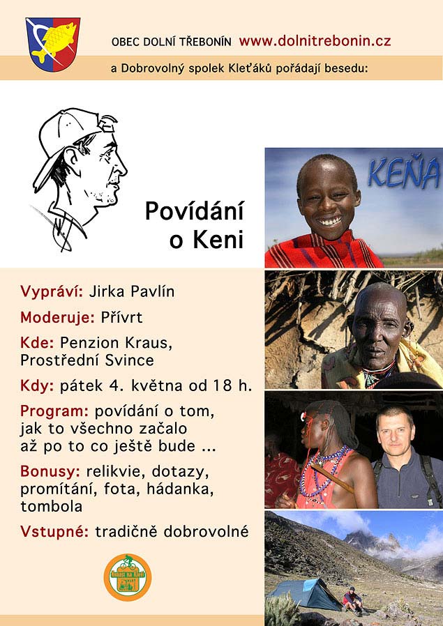 Beseda - povídání o Keni s Jirkou Pavlínem, 4. května 2012