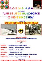 Beseda „Jak se jede na motorce z Indie do Čech“