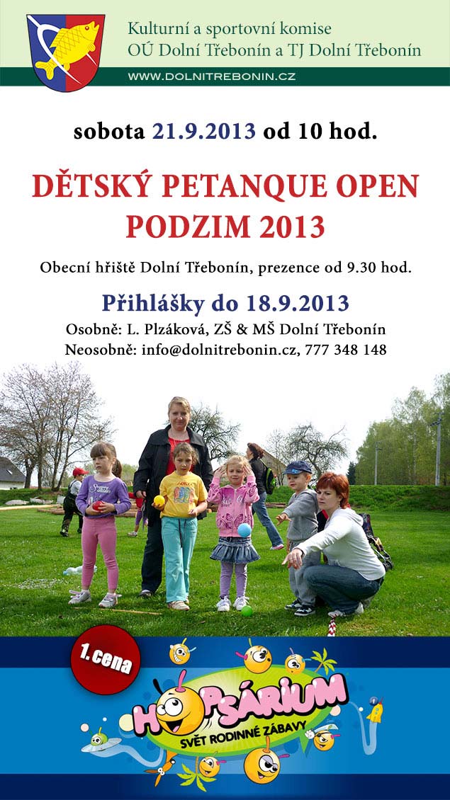Podzimní Dětský Petanque Open 21.9.2013