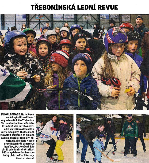 Třebonínská lední revue, Českokrumlovský deník 7.1.2014